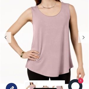JM Collection Pale Pink Tank Top, NWOT size medium